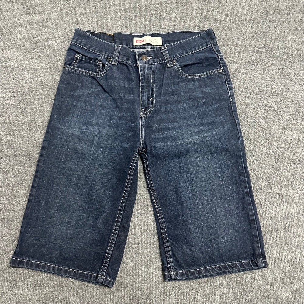 Levi's Jeans Mens Size 18 REG W29 Dark Wash 505 Regular Fit Cotton Denim Shorts